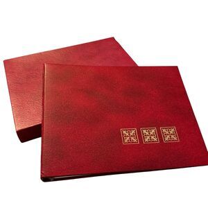 New Parker Photo Album Heat Seal Pages Unused Great Shape And Box Red